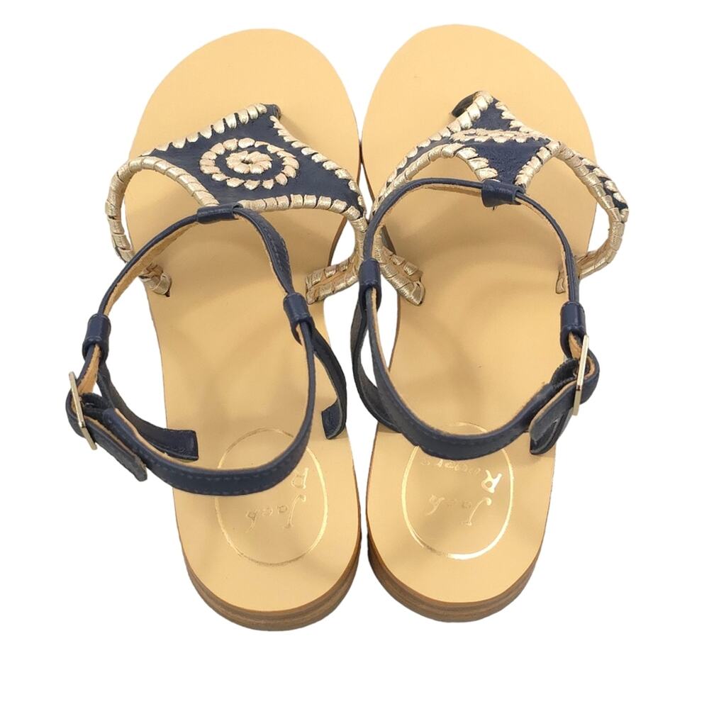 Jack Rogers Maci Sandal in Midnight Platinum Trim - Picture 5 of 10